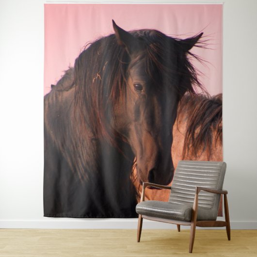 WILD HORSE OF UTAH WESTERN ART WILD PORSE TAPESTRI WANDTEPPICH (Beispiel)