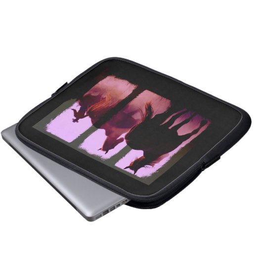 Wild Horse Roundup Digital Art Notebook Sleeve (Vorne Knopf)