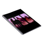 Wild Horse Roundup Triptych Digital Art Notebook Notizblock (Rechte Seite)