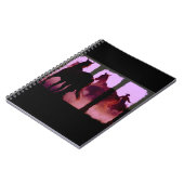 Wild Horse Roundup Triptych Digital Art Notebook Notizblock (Linke Seite)