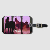 Wild Horse Roundup Triptych Personalisiert Gepäckanhänger (Vorderseite (Horizontal))