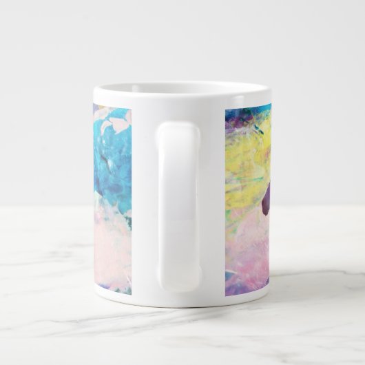 Wild Horse Spirits WE ARE THE LAND  Jumbo-Tasse (Rückseite)