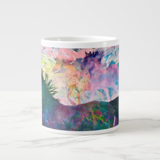 Wild Horse Spirits WE ARE THE LAND  Jumbo-Tasse (Vorderseite)