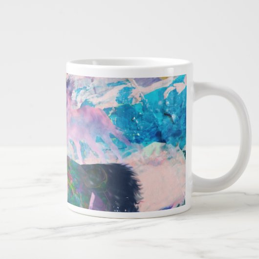 Wild Horse Spirits WE ARE THE LAND  Jumbo-Tasse (Rechts)