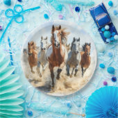 Wild Horse Stampede Pappteller (Party)