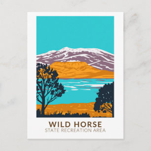 Wild Horse State Recreation Area Nevada Vintage au Postkarte