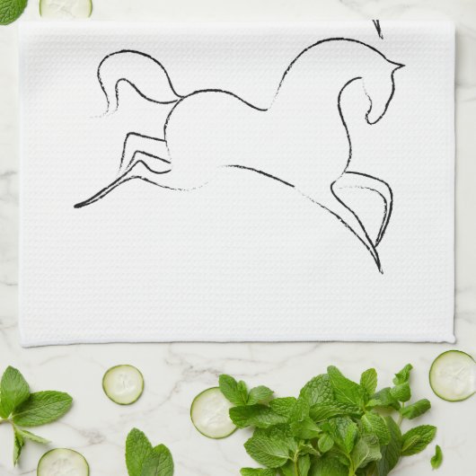 Wild Horse Thunder_Cove Notebook Geschirrtuch (Gefaltet)