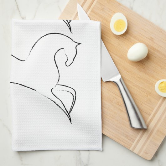 Wild Horse Thunder_Cove Notebook Geschirrtuch (Viertel Falte)