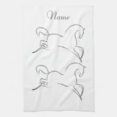 Wild Horse Thunder_Cove Notebook Geschirrtuch (Vertikal)