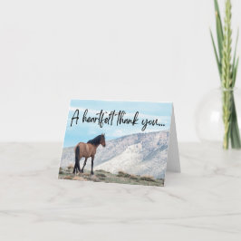 Wild Horse Vielen Dank Dankeskarte