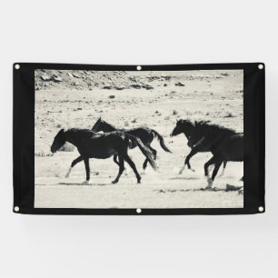 WILD HORSE VON UTAH Banner MIT GROMMETEN