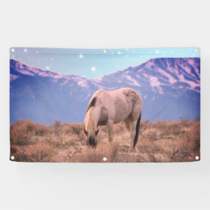 WILD HORSE VON UTAH PINTO UNTER STARS ONAQUI Banne Banner