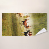 Wild Horses Badehandtuch (Badehandtuch)