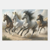 Wild Horses Collection Decoupage Geschenkpapier Set (Vorderseite 3)