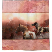 WILD HORSES DESERT STORM DUSCHVORHANG (Vorderseite)