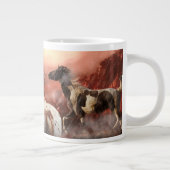 WILD HORSES DESERT STORM Jumbo-Tasse (Rechts)