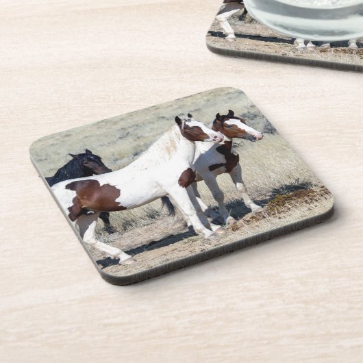 WILD HORSES GETRÄNKEUNTERSETZER (Linke Seite)