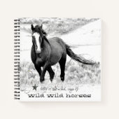 Wild Horses Journal Diary Spiral Notebook Notizblock (Vorderseite)