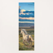 WILD HORSES "Live to Run" Yogamatte (Vorderseite)