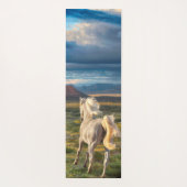 WILD HORSES "Live to Run" Yogamatte (Rückseite)