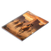 Wild Horses out West - Journal or Notebook Notizblock (Linke Seite)