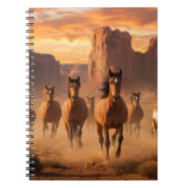 Wild Horses out West - Journal or Notebook Notizblock