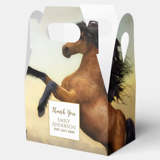 Wild HORSES Party Supplier Reittier - ADD FOTO Geschenkschachtel (Geöffnet)