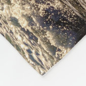 Wild Horses Playing in the Sea print Fleecedecke (Ecke)