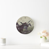 Wild horses runde wanduhr (Zuhause)