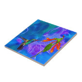 Wild Hummingbird Bird-Lover's Art Series Fliese (Seite)