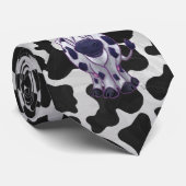 Wild ich Kuh Schwarzweiss Krawatte (Gerollt)