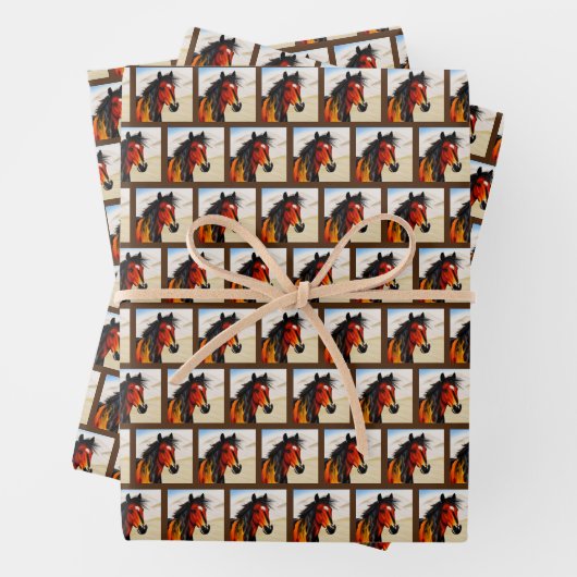 Wild im Herzen - Ein Western mit Spannung - Pinto  Geschenkpapier Set (Beispiel)