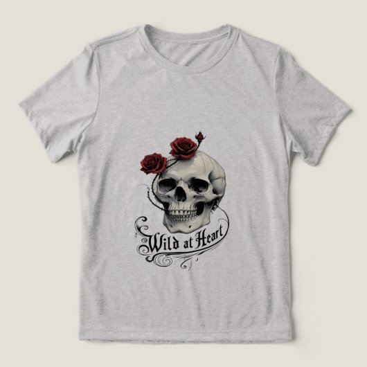 Wild im Herzen - Entfesseln Sie Ihren ungezähmten Tri-Blend Shirt (Design Vorderseite)