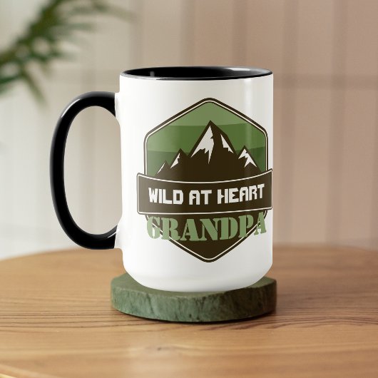 Wild im Herzen Personalisiertes Foto Geschenk Tasse