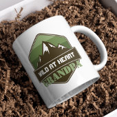 Wild im Herzen Personalisiertes Foto Geschenk Tasse