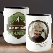 Wild im Herzen Personalisiertes Foto Geschenk Tasse