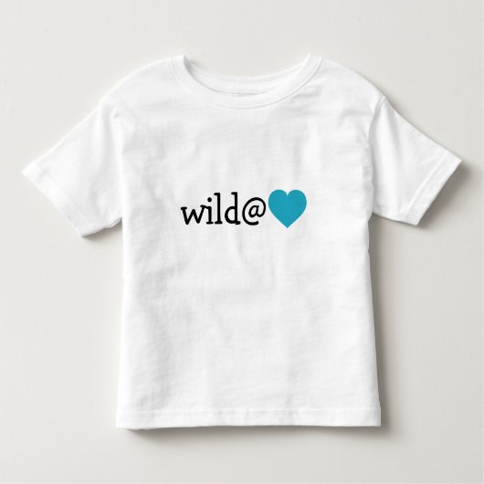 Wild im Herzen - Türkisherz Kleinkind T-shirt (Vorderseite)