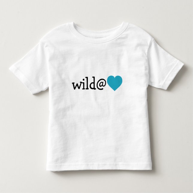 Wild im Herzen - Türkisherz Kleinkind T-shirt (Vorderseite)