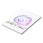 Wild im Herzen zeichnend Igel Notizblock (Rotiert)