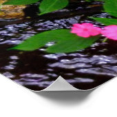 Wild Impatiens und Ferns Poster (Ecke)