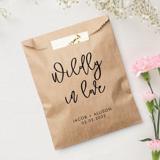 wild in der Liebe Wildblume Samen Hochzeit Konfett Geschenktütchen (Versiegelt)