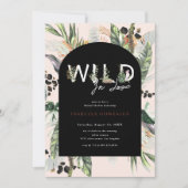 Wild in Liebe | DschungelBrautparty Einladung (Vorderseite)