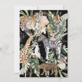 Wild in Liebe | DschungelBrautparty Einladung (Rückseite)