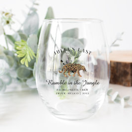 Wild in Liebe | Letztes Gerücht im Dschungel Weinglas Ohne Stiel