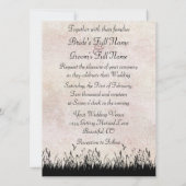 Wild in Meadow Wedding Einladung (Rückseite)