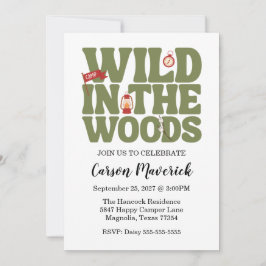 Wild In The Woods Kids Birthday Einladung