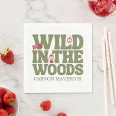 Wild In The Woods Kids Birthday Serviette (Beispiel)