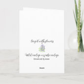 Wild-Indigokarte Dankeskarte (Rückseite)