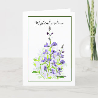 Wild-Indigokarte Dankeskarte