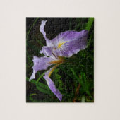 Wild Iris Blume Lila Floral Puzzle (Vertikal)